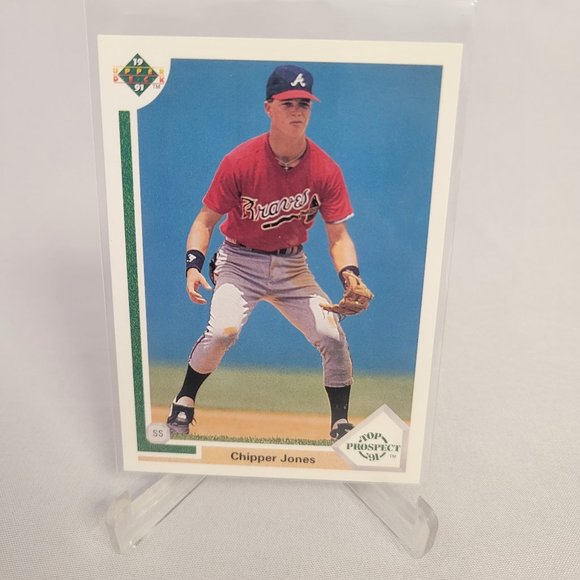Chipper Jones 1991 Upper Deck Top Prospect Rookie Card #55 - Picture 3 of 3